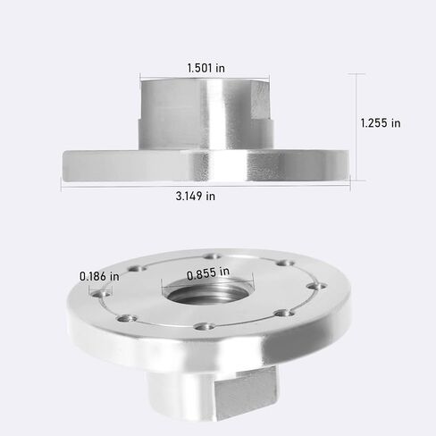 Woodworking 3 Inch Lathe Steel Faceplate Chucks, Steel Wood Lathe Face Plate 1"-8TPI Spindle without Screwchuck in Saudi Arabia