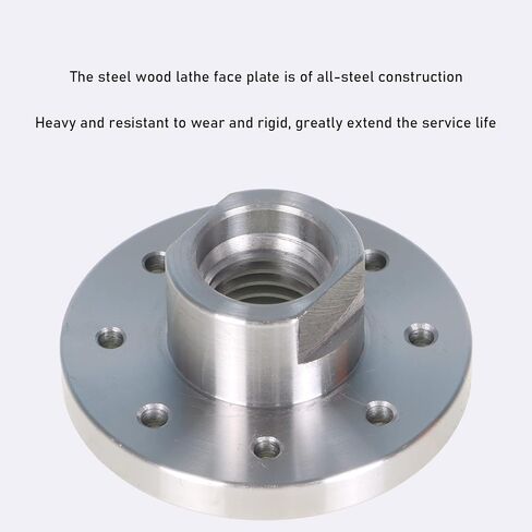 Woodworking 3 Inch Lathe Steel Faceplate Chucks, Steel Wood Lathe Face Plate 1"-8TPI Spindle without Screwchuck in Saudi Arabia
