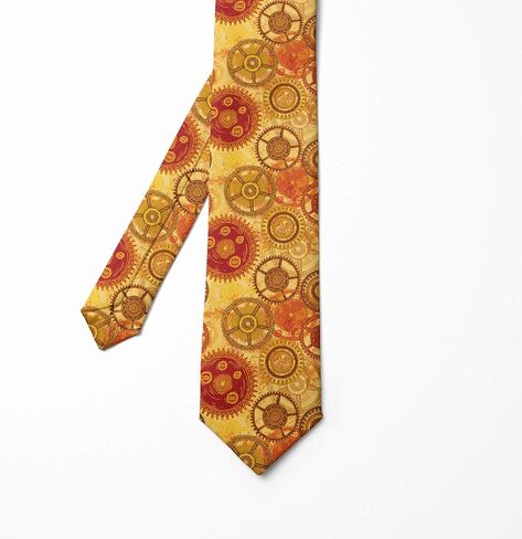 Ambesonne Nautical Necktie, Sail Boats Anchor Pirate Ship Wind Rose Adventure in the Ocean Retro Design, 3.7", Ivory Blue Grey in Saudi Arabia