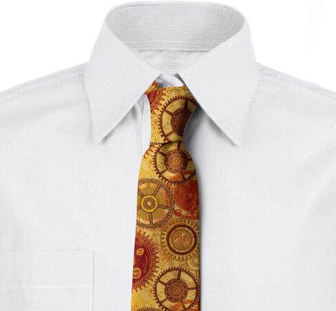 Ambesonne Nautical Necktie, Sail Boats Anchor Pirate Ship Wind Rose Adventure in the Ocean Retro Design, 3.7", Ivory Blue Grey in Saudi Arabia