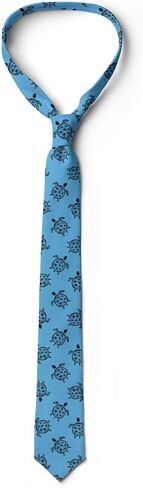 Ambesonne Nautical Necktie, Sail Boats Anchor Pirate Ship Wind Rose Adventure in the Ocean Retro Design, 3.7", Ivory Blue Grey in Saudi Arabia