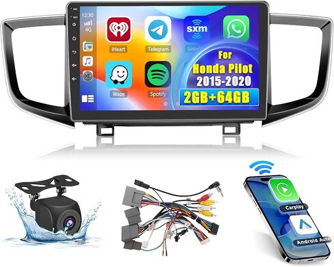 Hikity for Honda Pilot 2015-2020 Radio, 8 Core 4+64GB Android 13 Car Stereo 10.1 Inch IPS Touchscreen Car Radio with Wireless Carplay Android Auto 59UI GPS WiFi 32EQ DSP Backup Camrea in Saudi Arabia