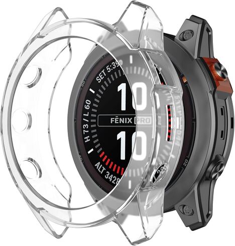 حافظات حماية متوافقة مع Garmin Fenix ​​7X/Epix Pro 51 مم، غطاء حماية ناعم من مادة TPU ممتص للصدمات وقوي مقاوم للصدمات لحافظة ساعة Garmin Fenix ​​7X Pro in Saudi Arabia