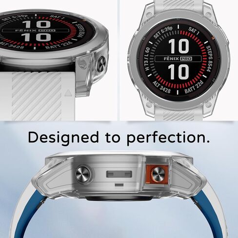 حافظات حماية متوافقة مع Garmin Fenix ​​7X/Epix Pro 51 مم، غطاء حماية ناعم من مادة TPU ممتص للصدمات وقوي مقاوم للصدمات لحافظة ساعة Garmin Fenix ​​7X Pro in Saudi Arabia