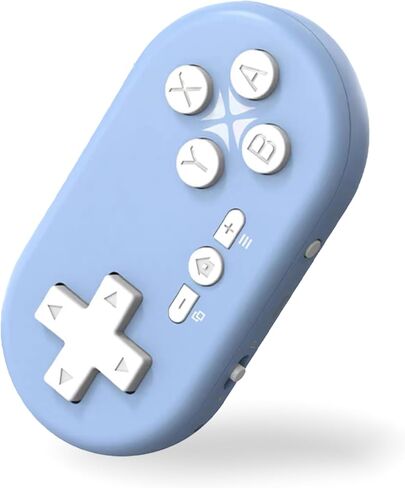 TJPD Bluetooth Gamepad Keychain Sized Mini Controller for Switch, Windows, Android, macOS, iOS&Android (Light Blue) in Saudi Arabia