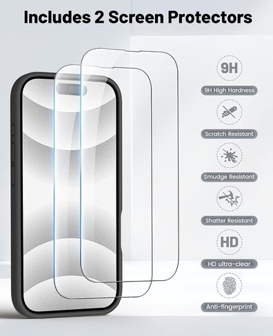 OTOFLY متوافق مع حافظة iPhone 16 Pro Max، متوافقة مع MagSafe، حافظة سيليكون مغناطيسية مقاومة للصدمات لهاتف iPhone 16 Pro Max، [حماية من الدرجة العسكرية] [عبوة من واقيات شاشة]، أسود in Kuwait