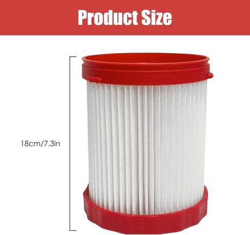 2 حزمة استبدال مرشح فراغ VF320H متوافق مع بوش 18 فولت 2.6 جالون مكنسة كهربائية رطبة/جافة GAS18V-3 GAS18V-10L in Kuwait