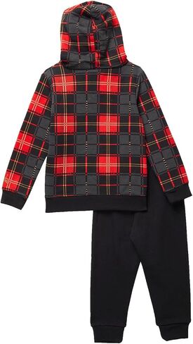 Jordan Baby Boy's Essentials Plaid Pullover Set (Toddler) Black 3T Toddler in Saudi Arabia
