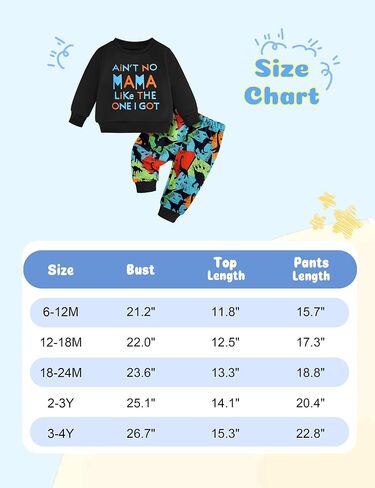 Baby Toddler Boy Clothes Fall Winter Outfits Letter Print Long Sleeve Sweatshirt Camouflage Dinosaur Pants Set in Saudi Arabia