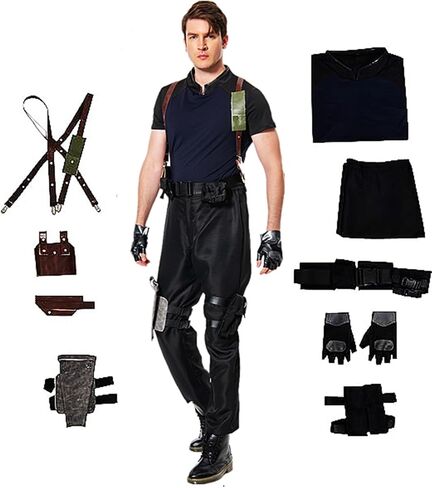 IOONCHI Adult Cosplay Jacket Costume Coat Pants Gloves Outfits Brown Uniform Halloween Full Set in Saudi Arabia