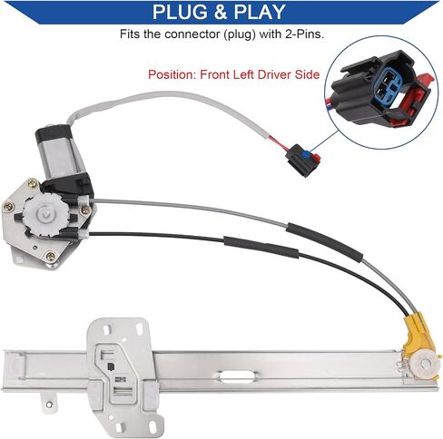 741-769 Front Passenger Side Power Window Lift Regulator with Motor Compatible with Jeep Cherokee XJ 1997-2001 Replacement OEM 55154958AI in Saudi Arabia