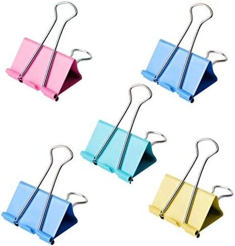 120 Pcs Mini Binder Clips 15mm, Smal Paper Clips Colored for Office in Saudi Arabia