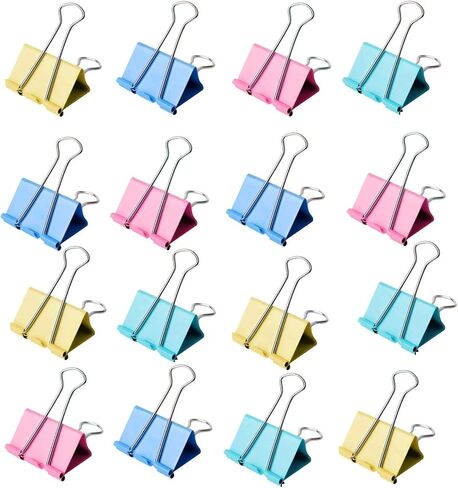 120 Pcs Mini Binder Clips 15mm, Smal Paper Clips Colored for Office in Saudi Arabia