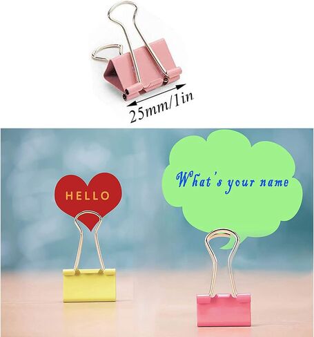 120 Pcs Mini Binder Clips 15mm, Smal Paper Clips Colored for Office in Saudi Arabia