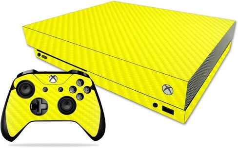 غلاف MightySkins من ألياف الكربون لجهاز Microsoft Xbox One X - برتقالي | لمسة نهائية واقية ومتينة من ألياف الكربون | سهل التطبيق والإزالة وتغيير الأنماط | صنع في الولايات المتحدة الأمريكية in Saudi Arabia
