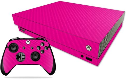 غلاف MightySkins من ألياف الكربون لجهاز Microsoft Xbox One X - برتقالي | لمسة نهائية واقية ومتينة من ألياف الكربون | سهل التطبيق والإزالة وتغيير الأنماط | صنع في الولايات المتحدة الأمريكية in Saudi Arabia