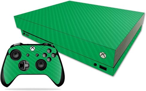 غلاف MightySkins من ألياف الكربون لجهاز Microsoft Xbox One X - برتقالي | لمسة نهائية واقية ومتينة من ألياف الكربون | سهل التطبيق والإزالة وتغيير الأنماط | صنع في الولايات المتحدة الأمريكية in Saudi Arabia