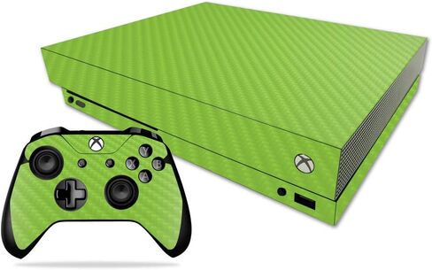غلاف MightySkins من ألياف الكربون لجهاز Microsoft Xbox One X - برتقالي | لمسة نهائية واقية ومتينة من ألياف الكربون | سهل التطبيق والإزالة وتغيير الأنماط | صنع في الولايات المتحدة الأمريكية in Saudi Arabia
