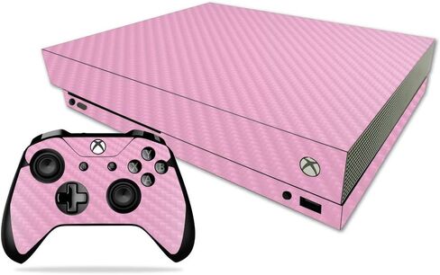 غلاف MightySkins من ألياف الكربون لجهاز Microsoft Xbox One X - برتقالي | لمسة نهائية واقية ومتينة من ألياف الكربون | سهل التطبيق والإزالة وتغيير الأنماط | صنع في الولايات المتحدة الأمريكية in Saudi Arabia
