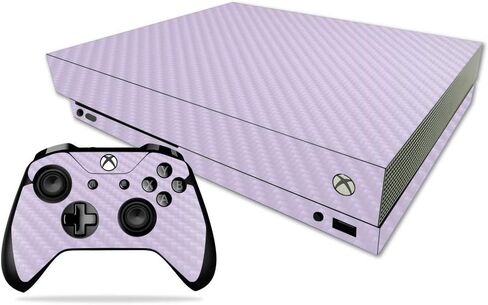 غلاف MightySkins من ألياف الكربون لجهاز Microsoft Xbox One X - برتقالي | لمسة نهائية واقية ومتينة من ألياف الكربون | سهل التطبيق والإزالة وتغيير الأنماط | صنع في الولايات المتحدة الأمريكية in Saudi Arabia