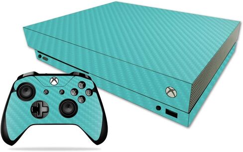 غلاف MightySkins من ألياف الكربون لجهاز Microsoft Xbox One X - برتقالي | لمسة نهائية واقية ومتينة من ألياف الكربون | سهل التطبيق والإزالة وتغيير الأنماط | صنع في الولايات المتحدة الأمريكية in Saudi Arabia
