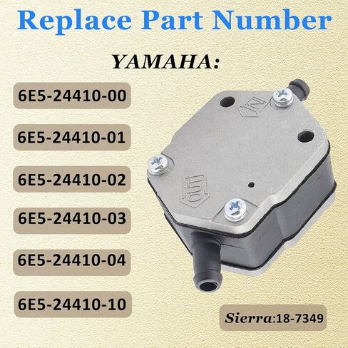 14360A16 Fuel Pump for Mercury 2 Stroke 30/40/45/50/55/60/65/75/80/90/100/115/125/150/175/200/225/250HP Outboard Motor - Replace # 14360A41 14360A43 14360A50 14360A71 14360A73 14360A78 in Kuwait