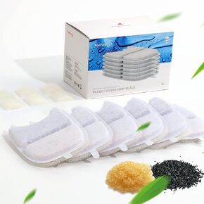 10 Pack Pet Water Fountain Filter Replacement for 135 fl oz/4L Wilreless Cat Water Fountain (for YPD-C004S,YPD-C004P)