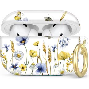 Compatible with AirPod Pro 2nd/1st Generation Case Cover with Key Chain,Full Protective Shockproof Wireless Headphone Case for Airpod Pro 2023/2022/2019(Bohe Art Work)