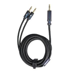 FiiO LL-RC 2024 Furukawa monocrystalline Copper Headphone Replacement Cable, Dual 3.5mm Connector to 3.5mm/4.4mm Stereo Headphone Cable FT3/JT1/FT5 (1.5M)