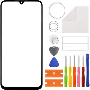 Duotipa New Front Glass Panel for Galaxy A15 5G, Front Glass Screen Replacement for Galaxy A15 4G with Repair Tools Kit.-No LCD Screen and Touch Digitizer