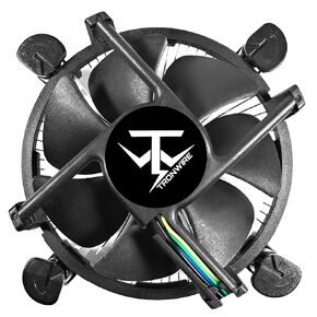 TW-45 CPU Cooler for Intel Core i3 i5 i7 i9 Socket 1700 Black Aluminum Heatsink Copper Core Base 4-Pin PWM 92mm Low Profile 3000 RPM Fan Pre-Applied Thermal Paste