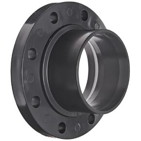 Spears 856P Series PVC Pipe Fitting, Van Stone Flange, Class 150, Schedule 80, Gray, 4" Spigot