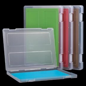 8 قطع حافظة مشروع محمولة لملف A4 شفاف، صندوق ملفات تخزين ورق قصاصات بلاستيكي مقاس 12.6 × 9.5 بوصة، حافظة مستندات بلاستيكية للمكتب مقاس A4 حاوية تخزين ورقية حامل ملفات حامي للصور in Kuwait