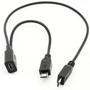 كابل شحن تمديد من LIONX Micro USB أنثى إلى 2 Micro USB ذكر لهاتف Galaxy S5 i9600 S4 I9500 Note2 N7100 S3 I9300 S2 9100 in Kuwait