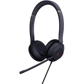 Yealink UH37 Microsoft Certified Teams USB Wired Headset Binaural Ear (Dual Ear), USB-A 2.0, Dual Noise-Canceling Microphones, 35mm Speaker, Busylight, Leather Ear Cushions [UH37 Dual Teams]