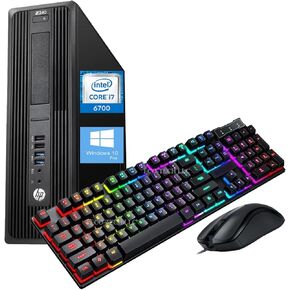 HP Z240 SFF Workstation Desktop Computer PC, Core i7-6700 3.40GHz, 32GB RAM DDR4, 512GB SSD, WiFi & Bluetooth, HDMI, Wired Keyboard&Mouse, Windows 10 Pro (Renewed)