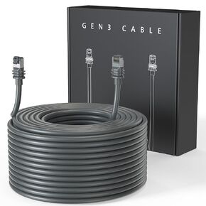 LUCMO Starlink Gen 3 Cable 150FT / 46M for Starlink Generation 3, Replacement Extension Starlink Ethernet Cable Waterproof, Grey