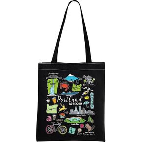 MNIGIU Portland Tote Bag Portland Travel Gift Oregon State Gifts Portland Souvenir Gift