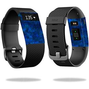 MightySkins Skin Compatible with Fitbit Charge HR Cover Skins Sticker Watch Blue Ice