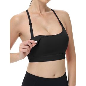 V VOCNI Nursing Sports Bras for Breastfeeding Y Back Racerback Maternity Pregnancy Workout Yoga Bra Nursing Crop Tank Tops