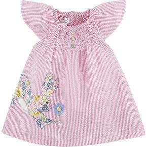 Mud Pie Girls' One Size Bunny Seersucker Dress