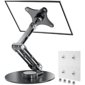 75mm VESA Mount Monitor Stand - Foldable Small Monitor Stand for 15.6" 16" 17" 17.3" 18" 18.5" inch Portable Monitor Stand Lay Flat Support VESA 75 * 75mm