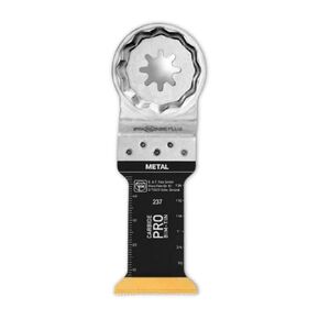 Fein StarLock Plus E-Cut Carbide Pro Oscillating Saw Blade - Narrow Waisted Shape 1-1/4" Width for Abrasive Materials and Bricks - Fits Most Multitools - 63502237210