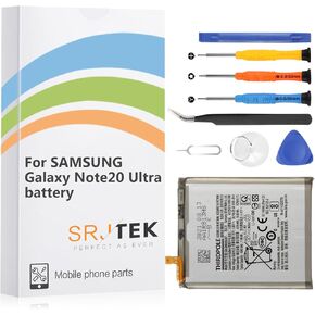 Note 20 Ultra Battery Original for Samsung Galaxy Note 20 Ultra 5G Battery Replacement 4500mAh EB-BN985ABY SM-N985 SM-N986 Standard Capacity Battery Include Complete Repair Tools kit