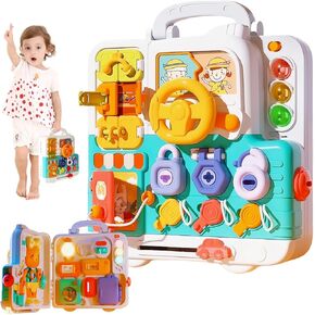 Montessori Toys for 1 Year Old,Baby busy boardsensory toys for toddlers 1-3,BabyEducational Learning Toys12-18 months, Plane toys for toddlers Toys for one year old boys and girls Birthday Gifts