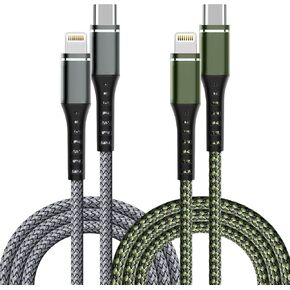 USB C to Lightning Cable 2 Pack 3FT [Apple MFi Certified] iPhone Cable, iPhone Charger Cable Type C Lightning Cord for iPhone 14 13 12 11 Pro Max XS XR X 8 7 6s Plus SE iPad and More. (3FT)