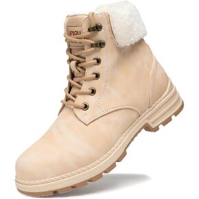 ANJOUFEMME Winter Snow Boots for Women Waterproof, womens Warm work Hiking Boots