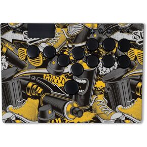 MightySkins Skin Compatible with Razer Kitsune - Yellow Hip Hop | Protective, Durable, and Unique Vinyl Decal wrap Cover | Easy to Apply & Change Styles | Made in The USA