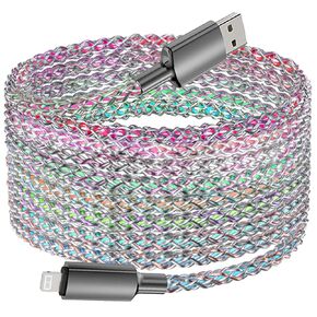 BANVCO RGB Light Up iPhone Charger, 5ft LED Colorful Gradual Lighted MFi Lightning Cable USB Cable iPhone Fast Charging Cord for iPhone 14 13 12 11 Pro XS Max XR X 8 7 6 Plus SE, iPad More
