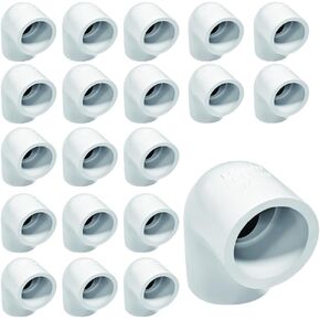 DSY 1/2" Elbow 90 Degree 2 Way Right Angle PVC Pipe Fitting (10 PACK)